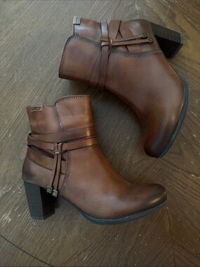 Pikolinos Verona Tasseled Brown Leather Ankle Boot Size EU 36 5.5 6 US Like New